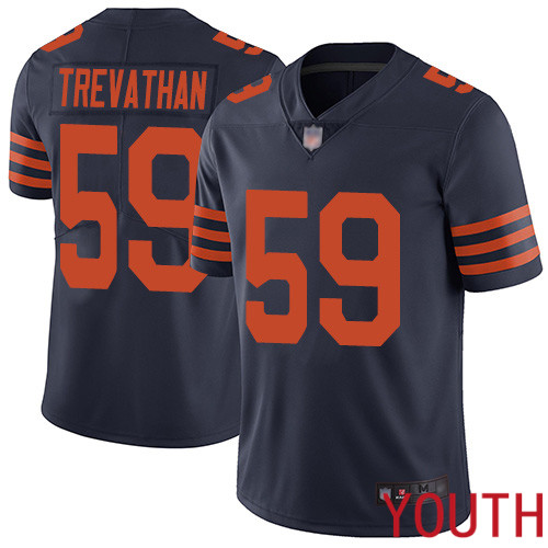 Chicago Bears Limited Navy Blue Youth Danny Trevathan Jersey NFL Football 59 Rush Vapor Untouchable